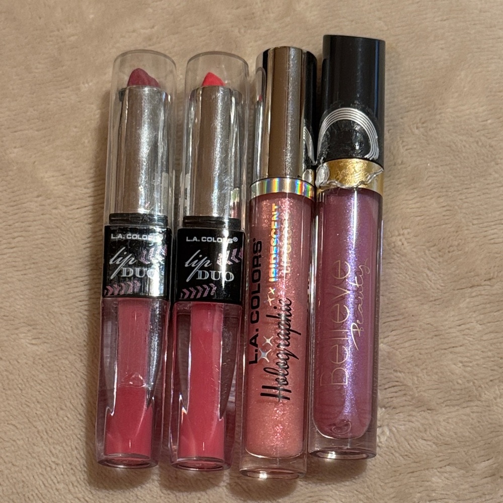 NWOT L.A. COLORS Lip Duo and Holographic Gloss Collection